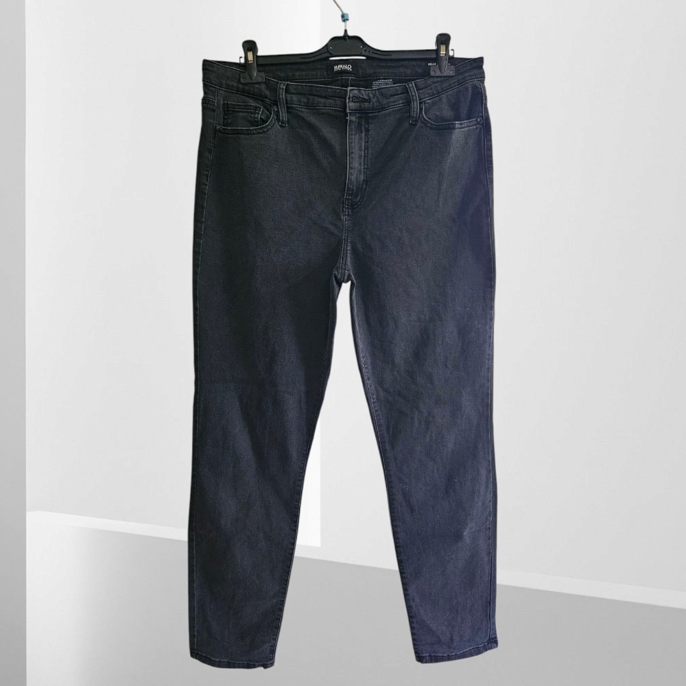 Overzised Buffalo David Bitton Slim Black Jeans Unisex Size 14